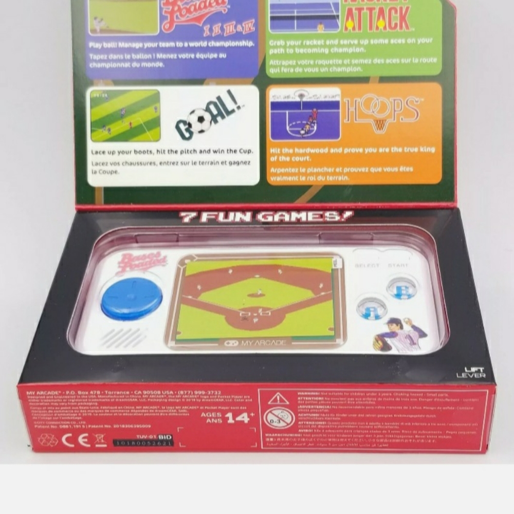 My Arcade Bases Loaded Pocket Portable 7 Games